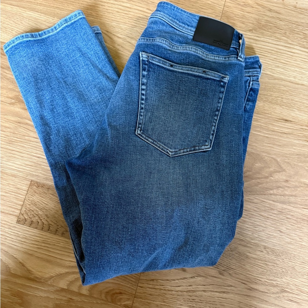 Men's Liverpool Modern Straight Classic Blue Denim Jeans - Size 34 x 30